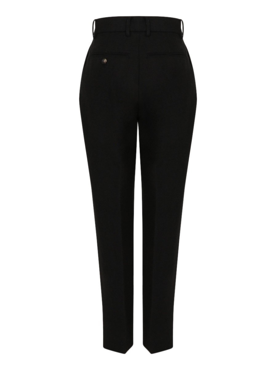 HIGH WAIST TUCK TAPEARED PANTS LINEN