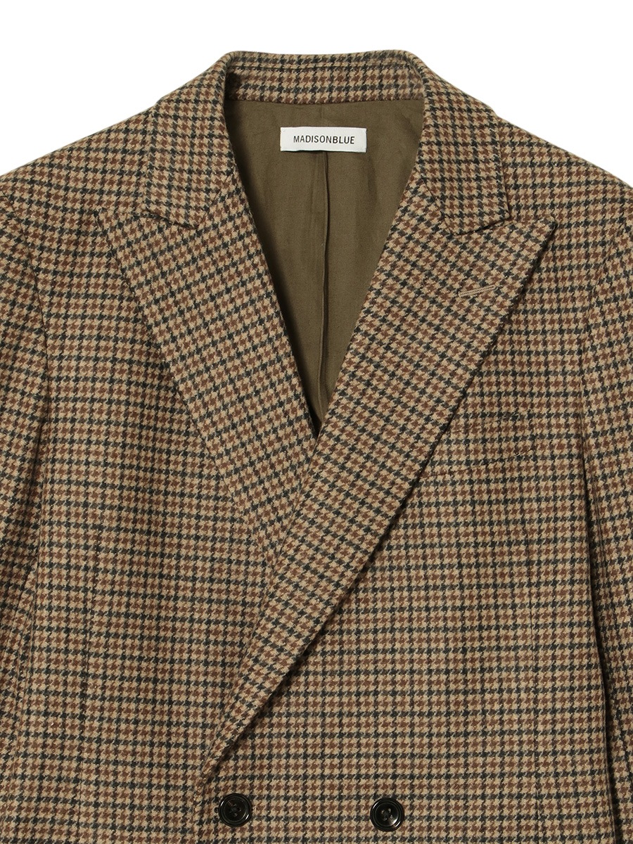 未使用タグ付き　MADISONBLUE ダブル　ロングジャケット　タキシード　絹 TUXEDO JK | JACKET | MADISONBLUE