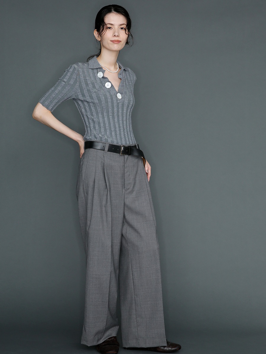 H/S WIDE RIB POLO