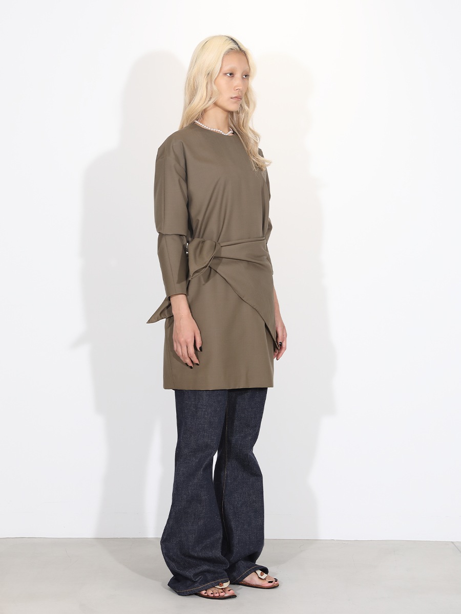 CREW NECK L/S DRESS W/M