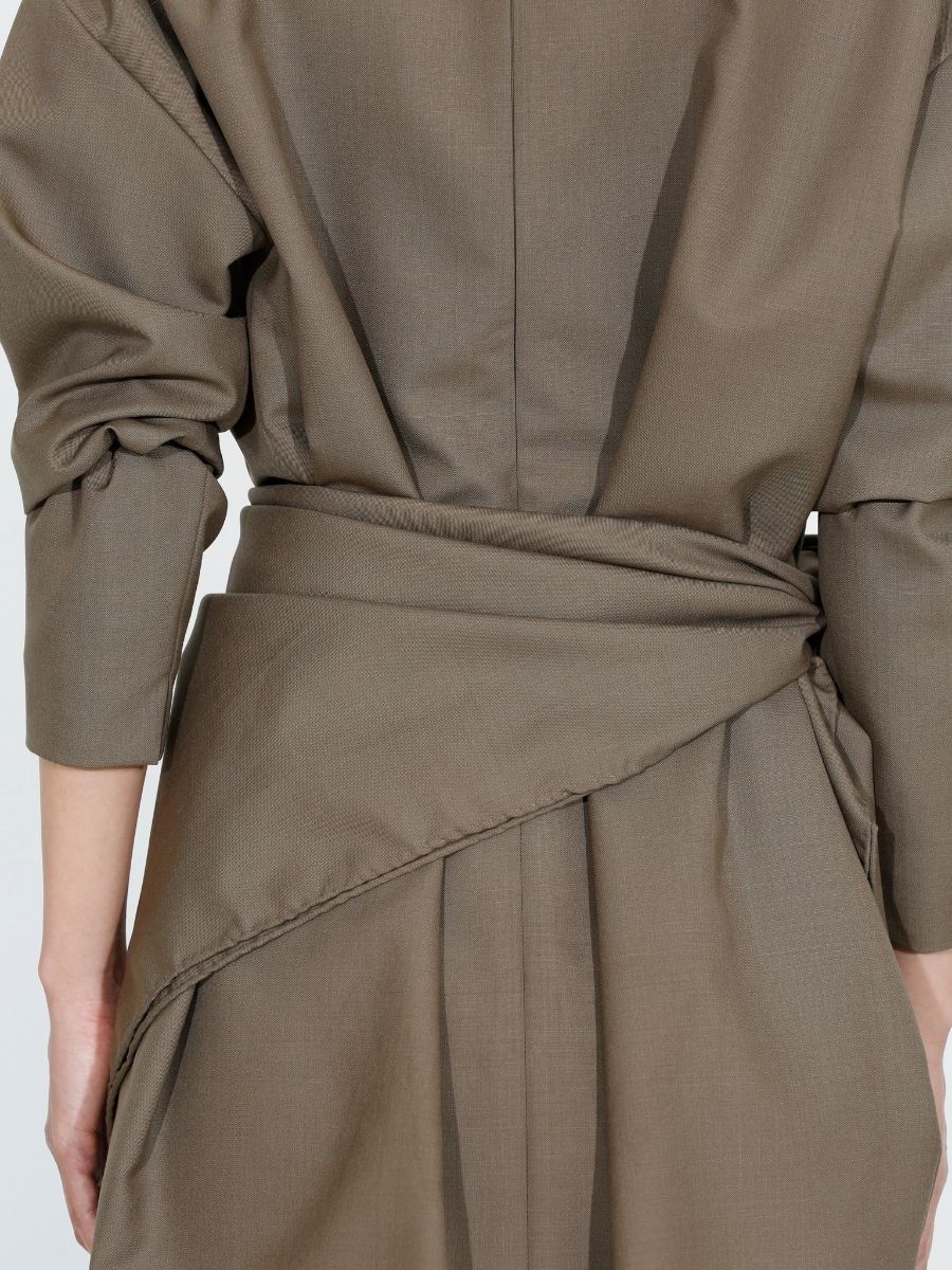 CREW NECK L/S DRESS W/M