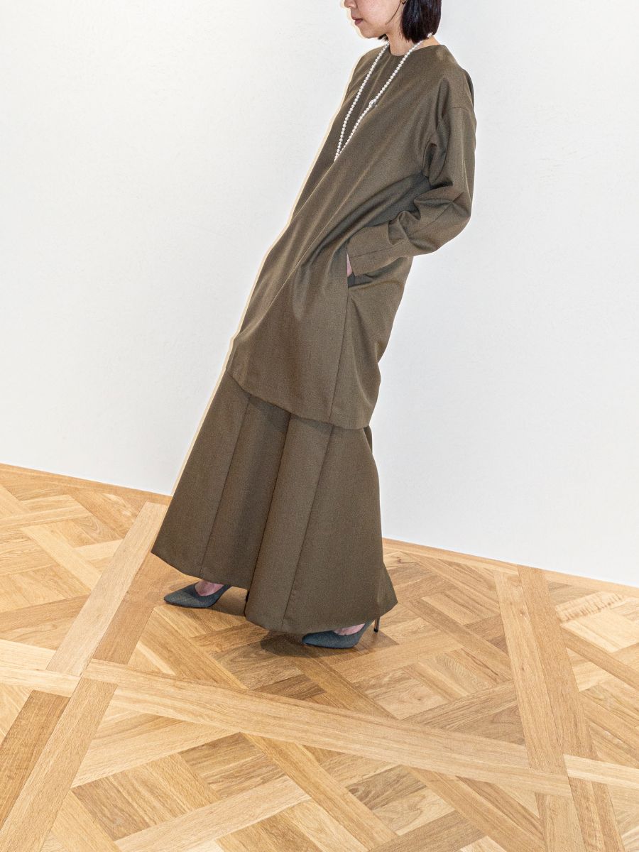 CREW NECK L/S DRESS W/M