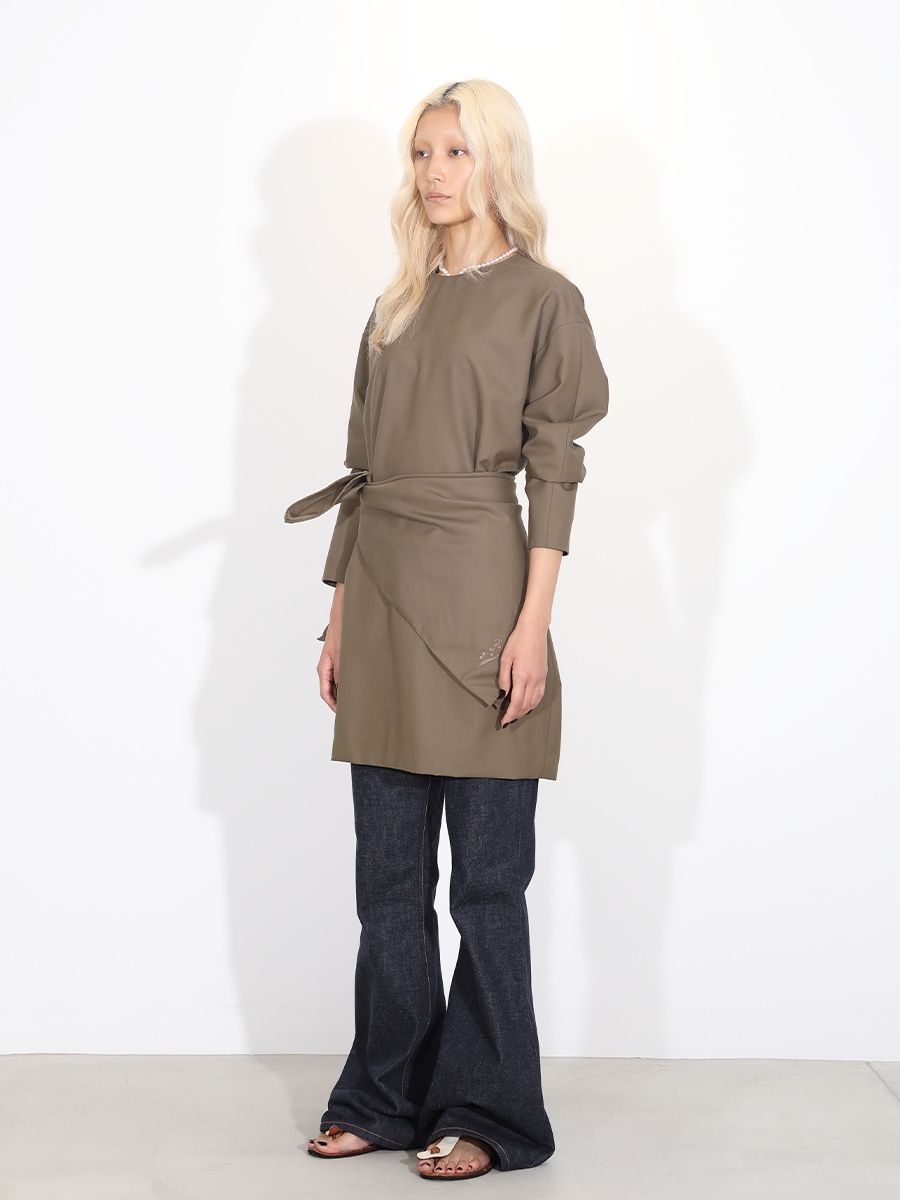 CREW NECK L/S DRESS W/M