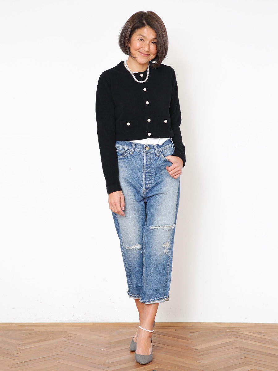 COMPACT CROPPED CD MOLE | KNIT | MADISONBLUE