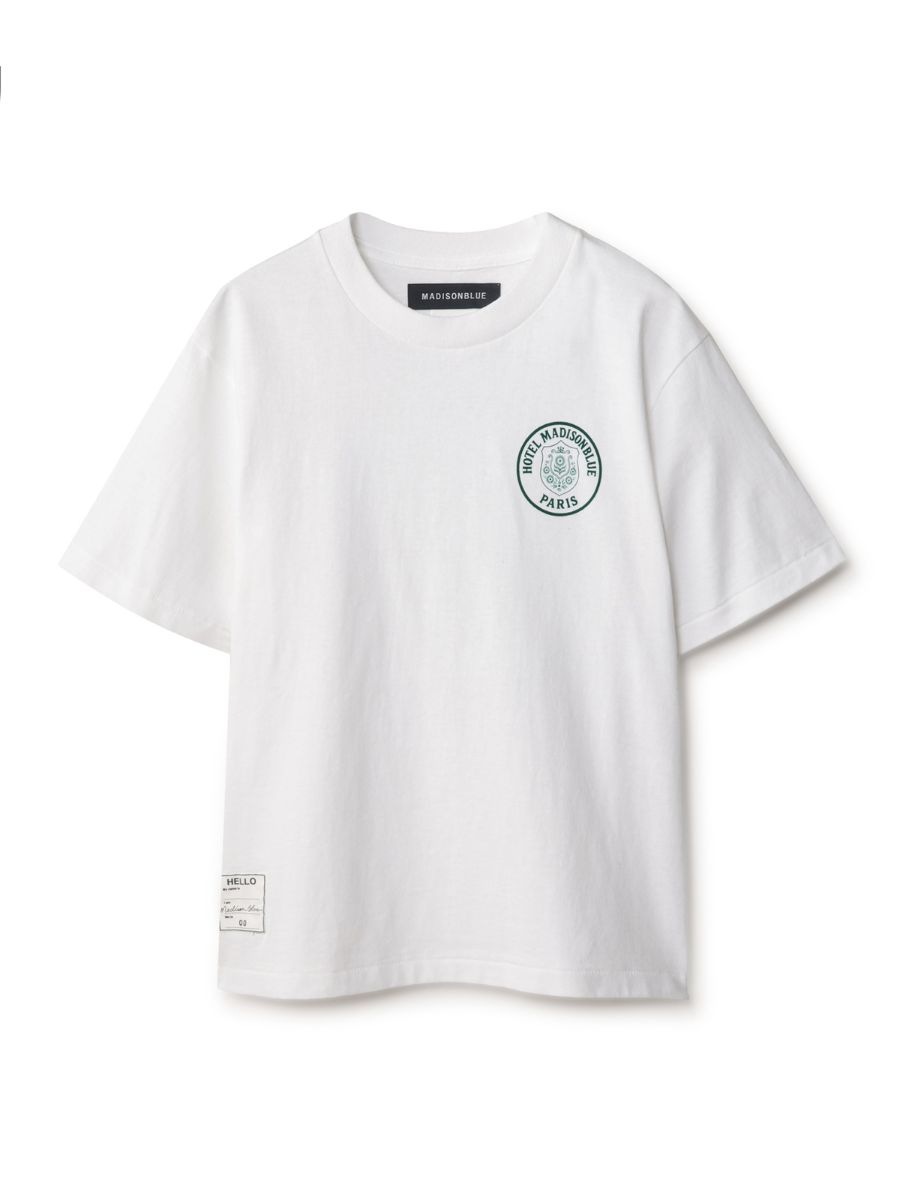 訳あり MADISONBLUE トップス Tシャツ　半袖　フロントプリント MB HOTEL TEE | WOMEN,CUT&SEWN | MADISONBLUE