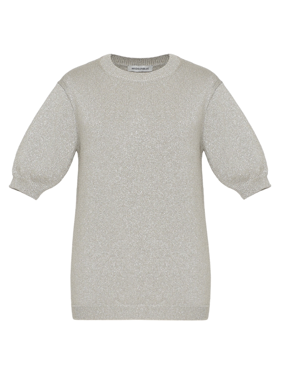 CREW NECK H/S KN LAME