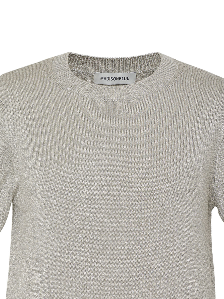 CREW NECK H/S KN LAME