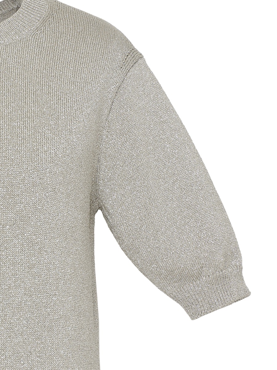 CREW NECK H/S KN LAME