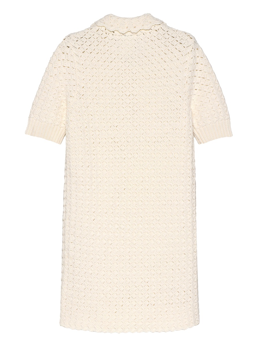 ＜SOLD OUT＞CROCHET POLO DRESS