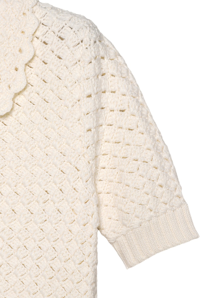 ＜SOLD OUT＞CROCHET POLO DRESS