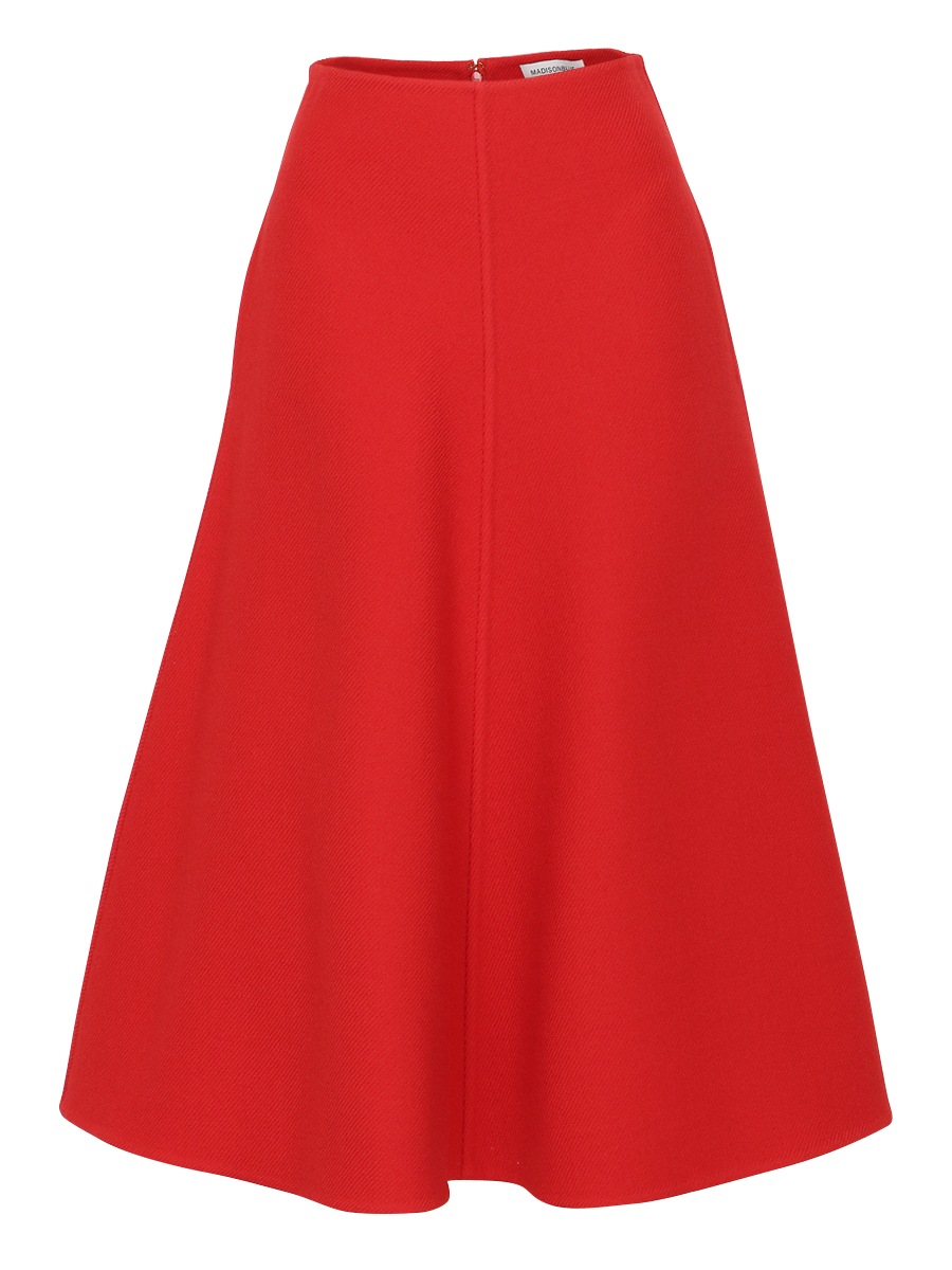 REVER FLARE SKIRT WOOL TWILL