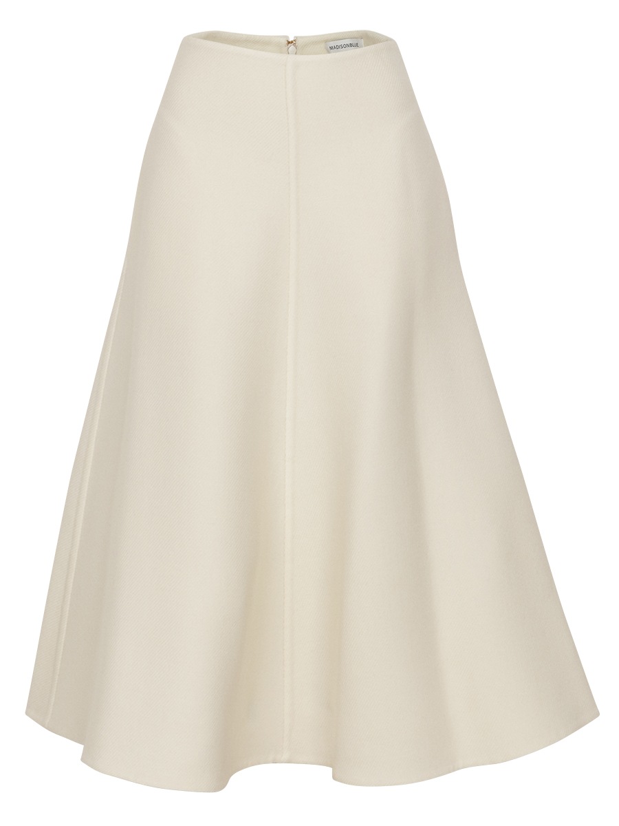 REVER FLARE SKIRT WOOL TWILL
