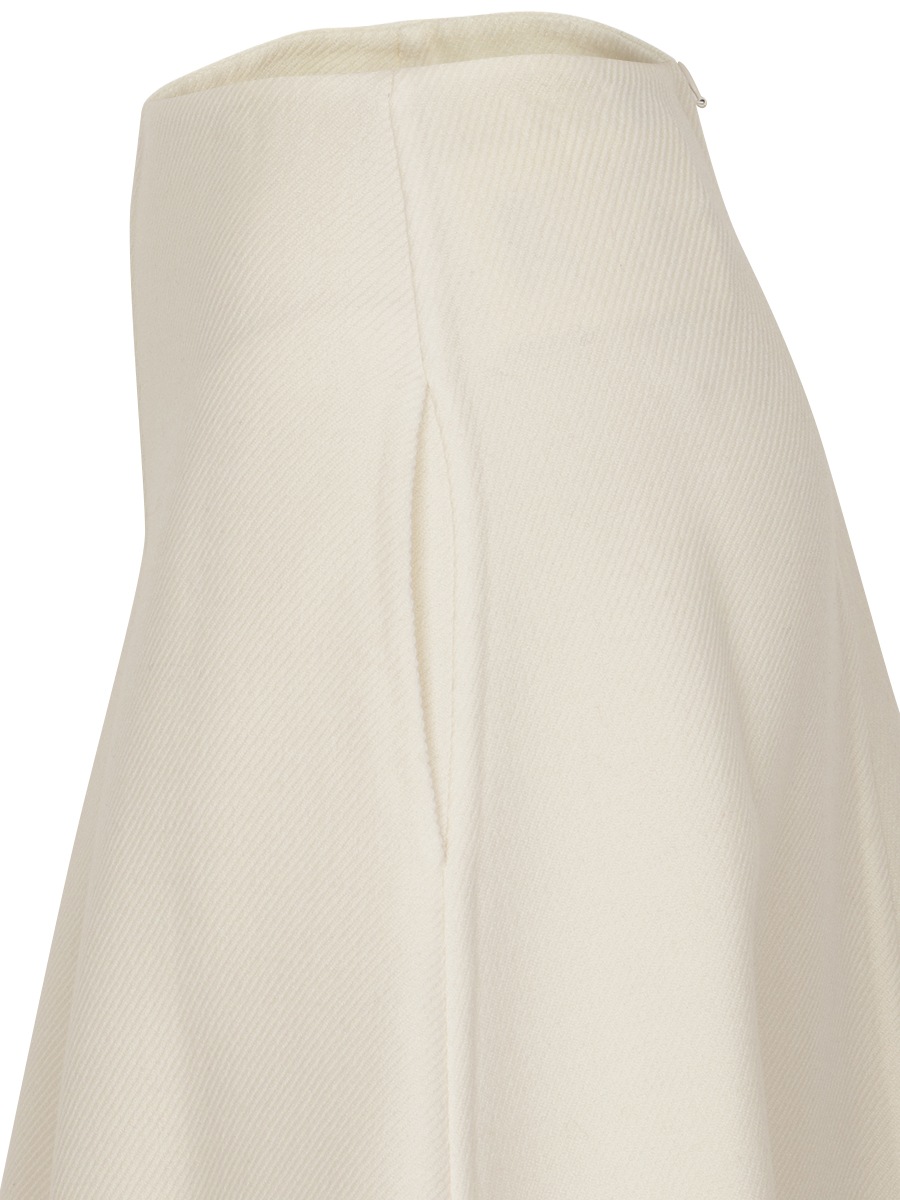 REVER FLARE SKIRT WOOL TWILL
