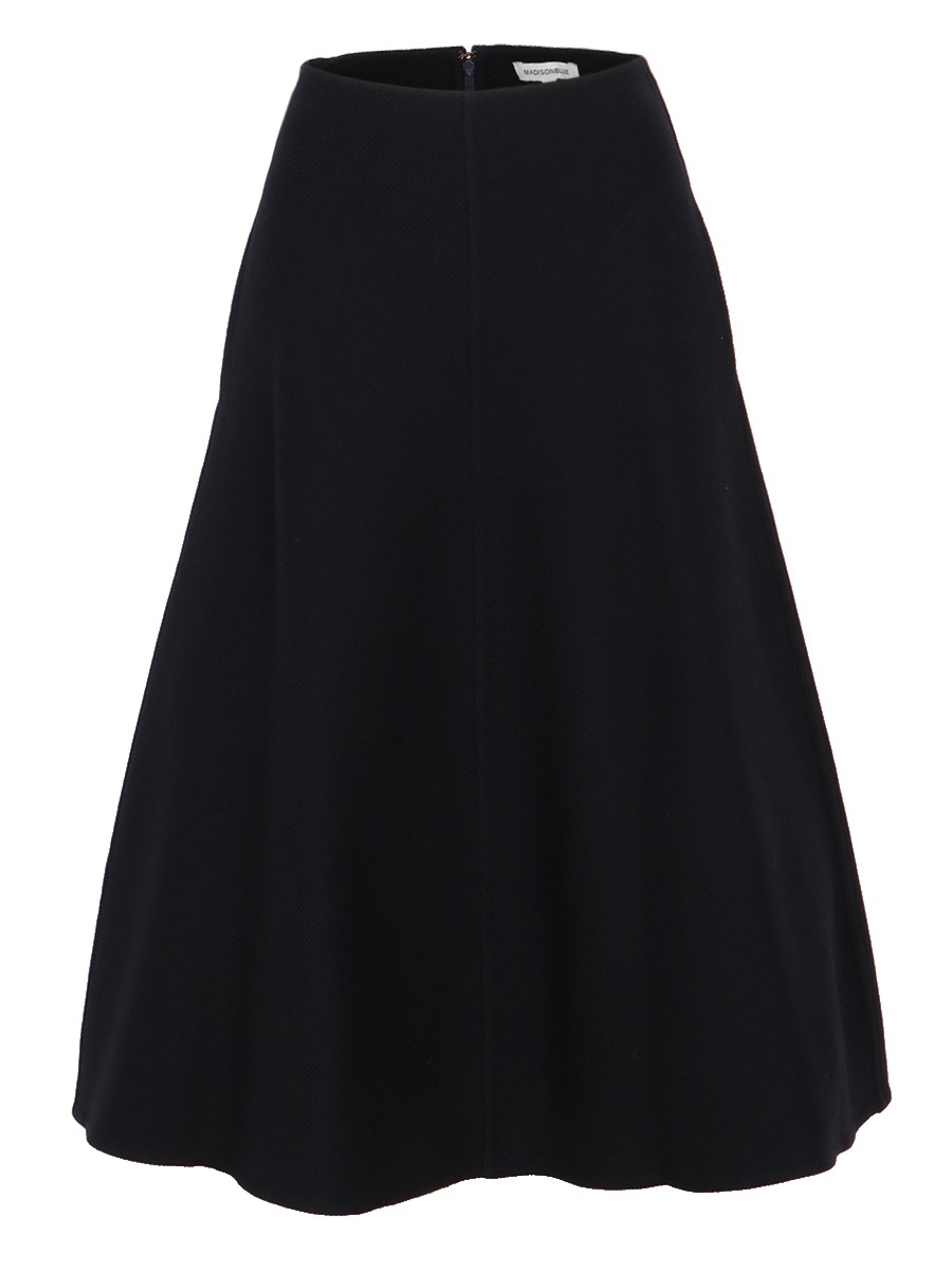 REVER FLARE SKIRT WOOL TWILL