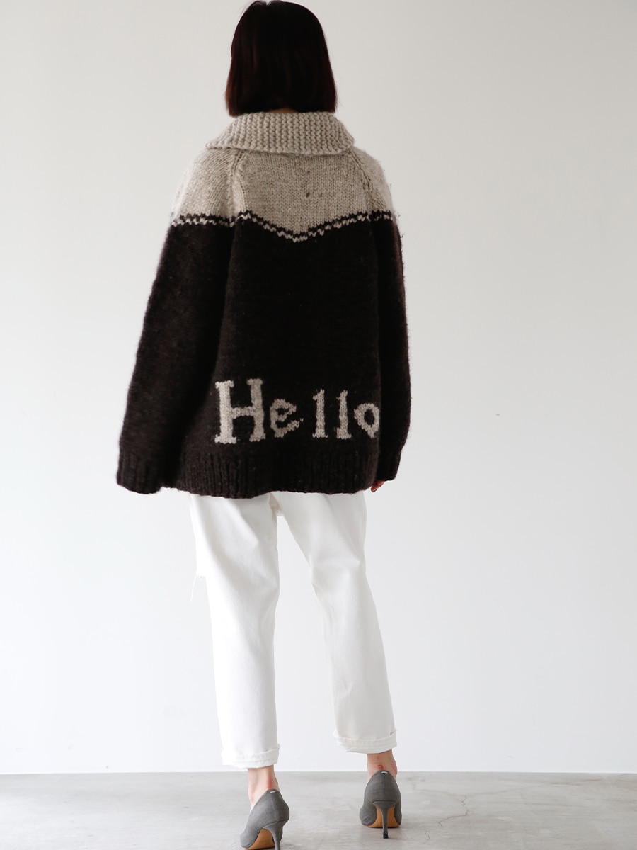 HAND-KNITTED HELLO COWICHAN | KNIT | MADISONBLUE