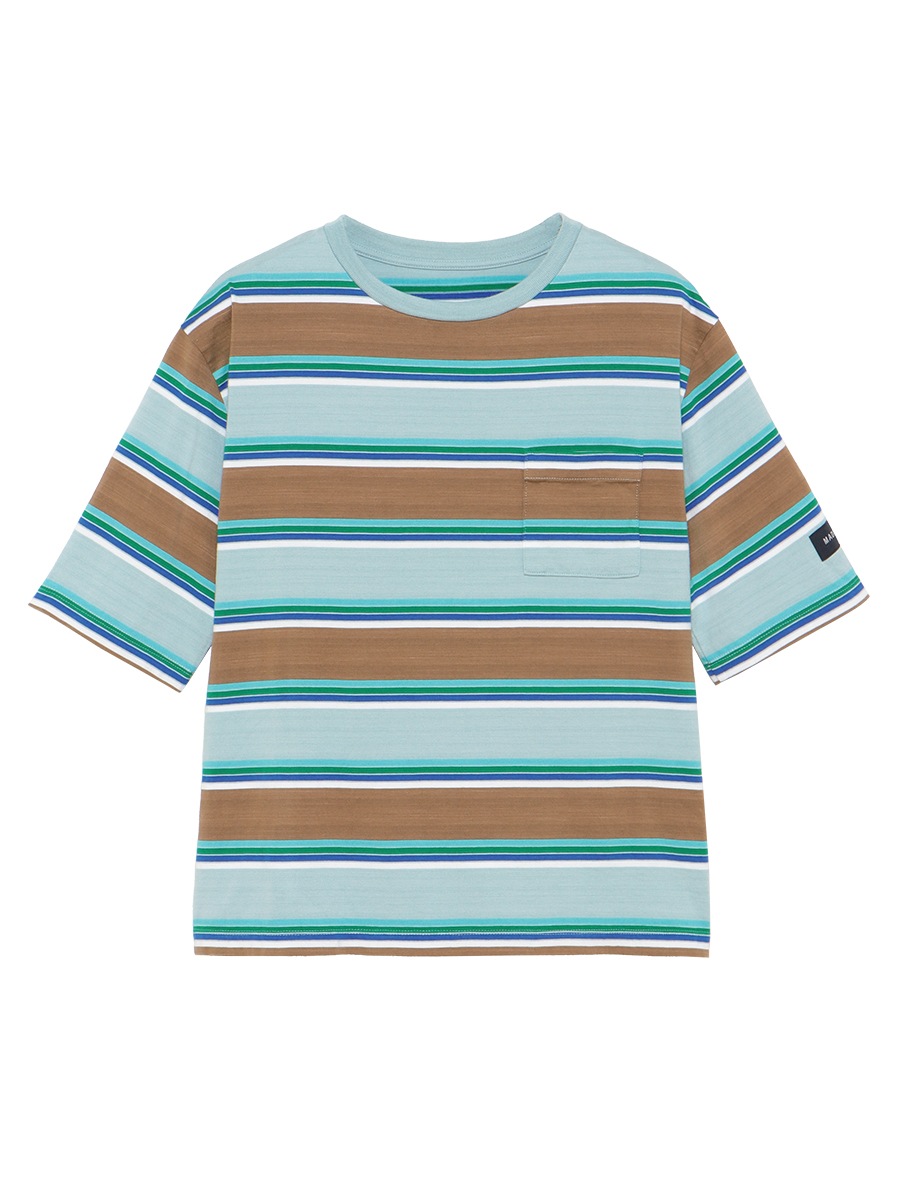 HORIZONTAL STRIPES POCKET TEE MNS