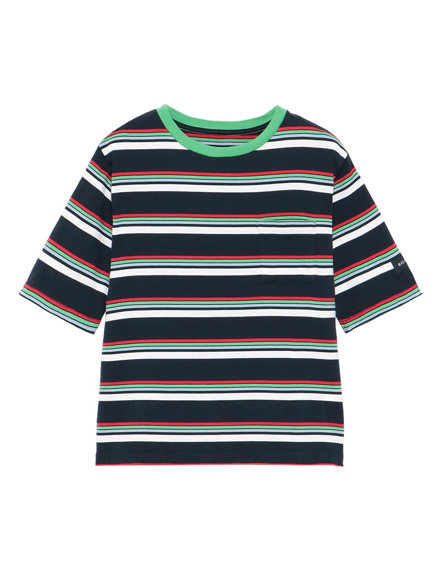 HORIZONTAL STRIPES POCKET TEE MNS