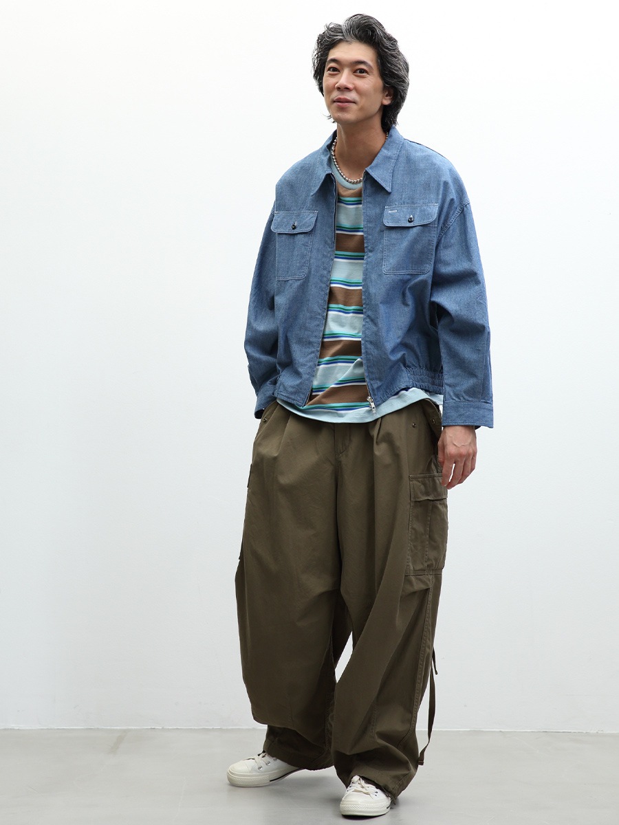 HORIZONTAL STRIPES POCKET TEE MNS