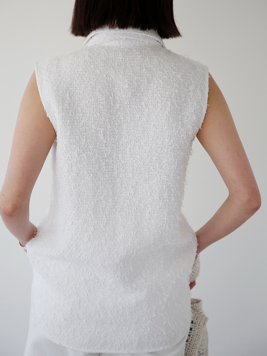 SLEEVELESS TIE BL LINTON