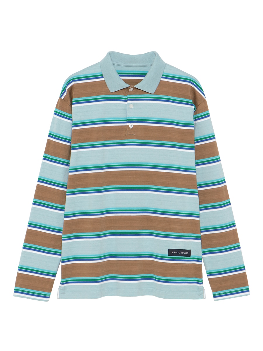 トップス HORIZONTAL STRIPES POLO L/S SHIRT HORIZONTAL STRIPES POLO L/S SHIRT | Mother's Day Gift Idea