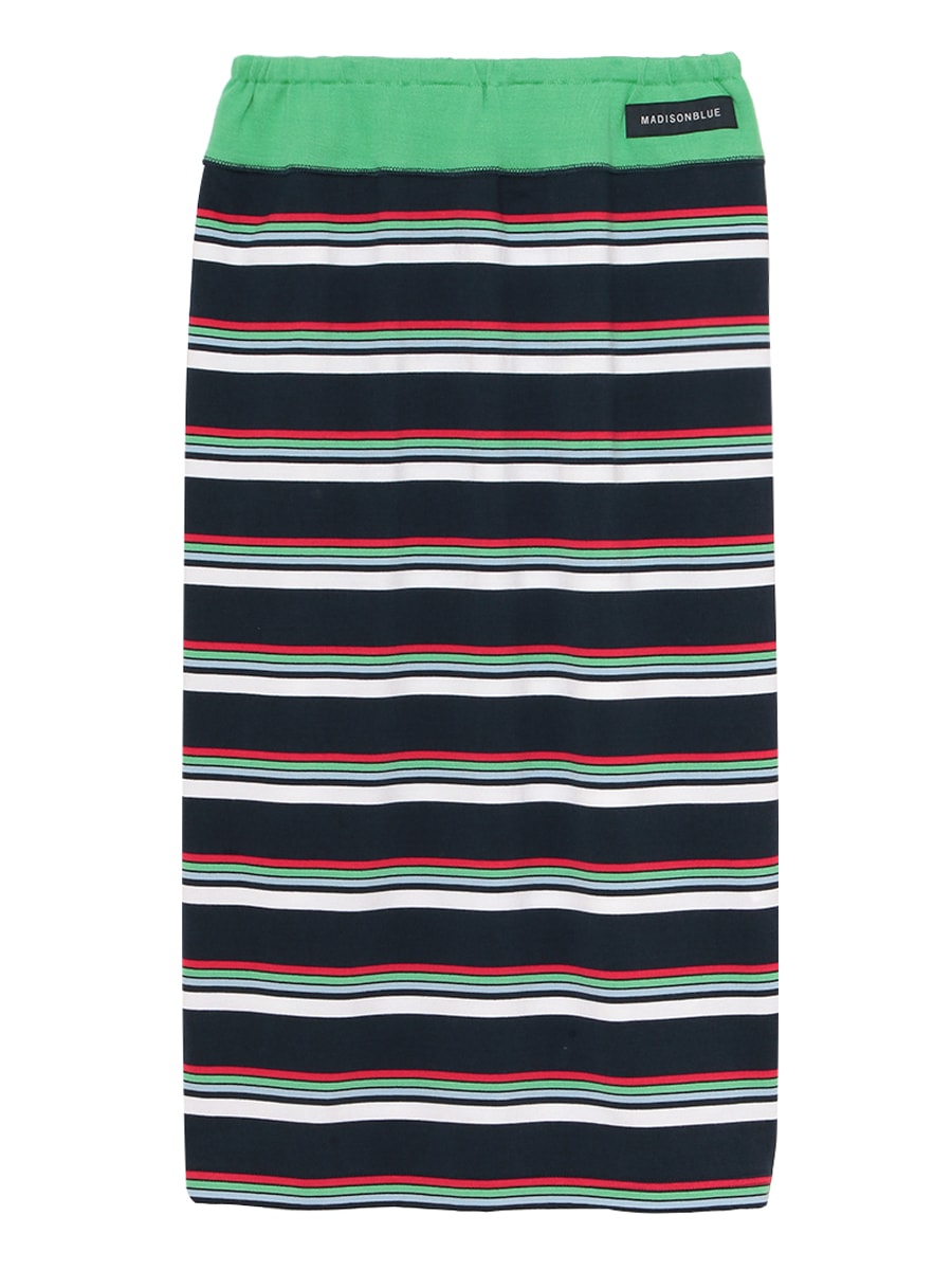 スカート MADISONBLUE STRIPES TIGHT LONG SK MADISONBLUE(マディソンブルー)のHORIZONTAL STRIPES TIGHT LONG