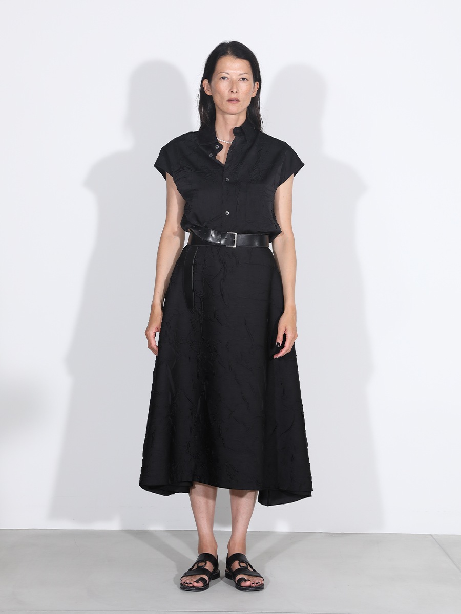 J.BRADLEY SLEEVELESS SHIRT SATIN