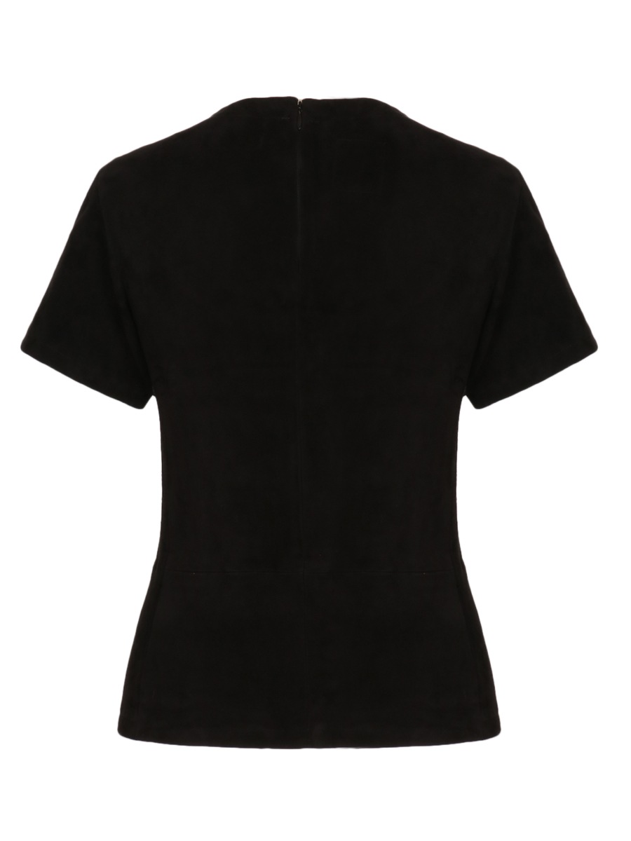 STRETCH SUEDE TEE