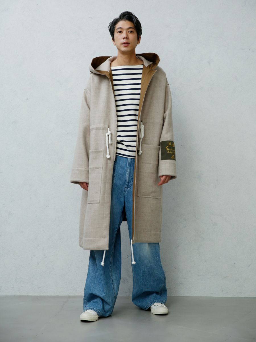 HOODED COAT WOOL | COAT | MADISONBLUE