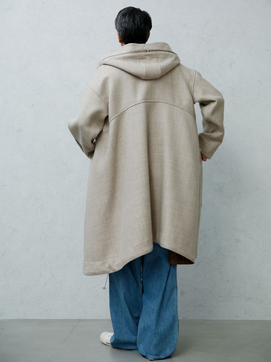 HOODED COAT WOOL | COAT | MADISONBLUE