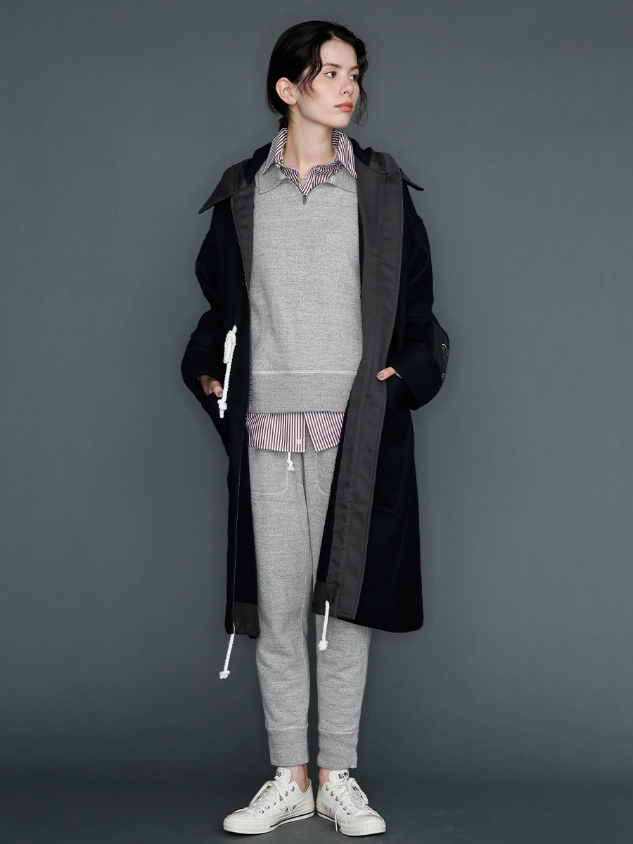 HOODED COAT WOOL