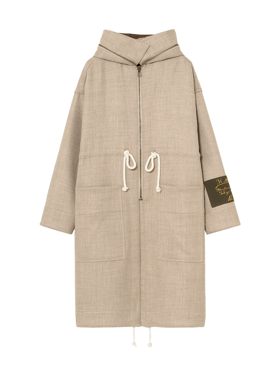 HOODED COAT WOOL | COAT | MADISONBLUE