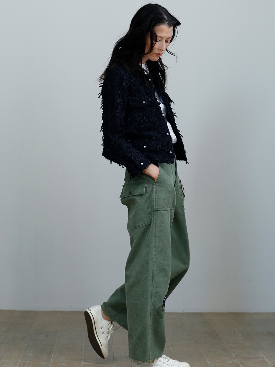 SHORT JK RIBBON TWEED