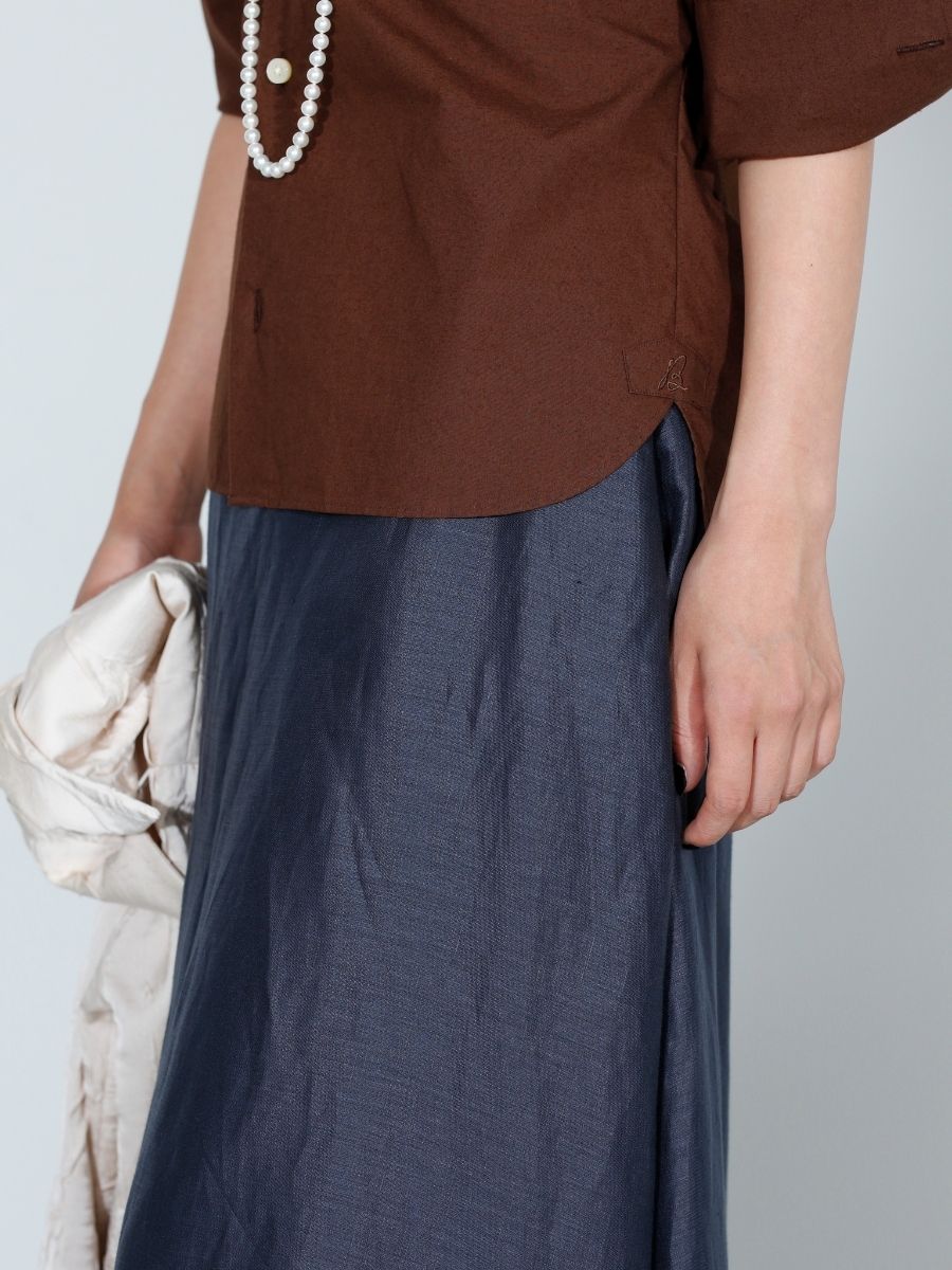 J.BRADLEY PUFF SLEEVE SH TYPEWRITER