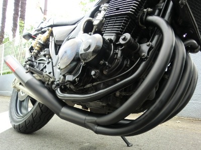 最終値下げ！ZRX400用ショートマフラー 中古　ノーブランド セール特価 M-TEC中京(MRS) ZRX400 〜97 K16 ショート管 マフラー 改造