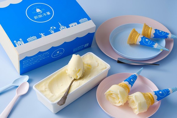 送料込】ちりんちりんアイス・ファミリーセット（コーン10個分付き