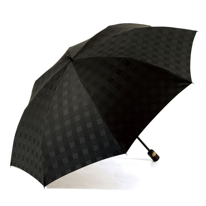 新品未使用　トンボ洋傘前原光榮商店　紳士用　ストライプブラック メンズ雨傘】ピンストライプ-ブラック｜トンボ洋傘前原光榮商店