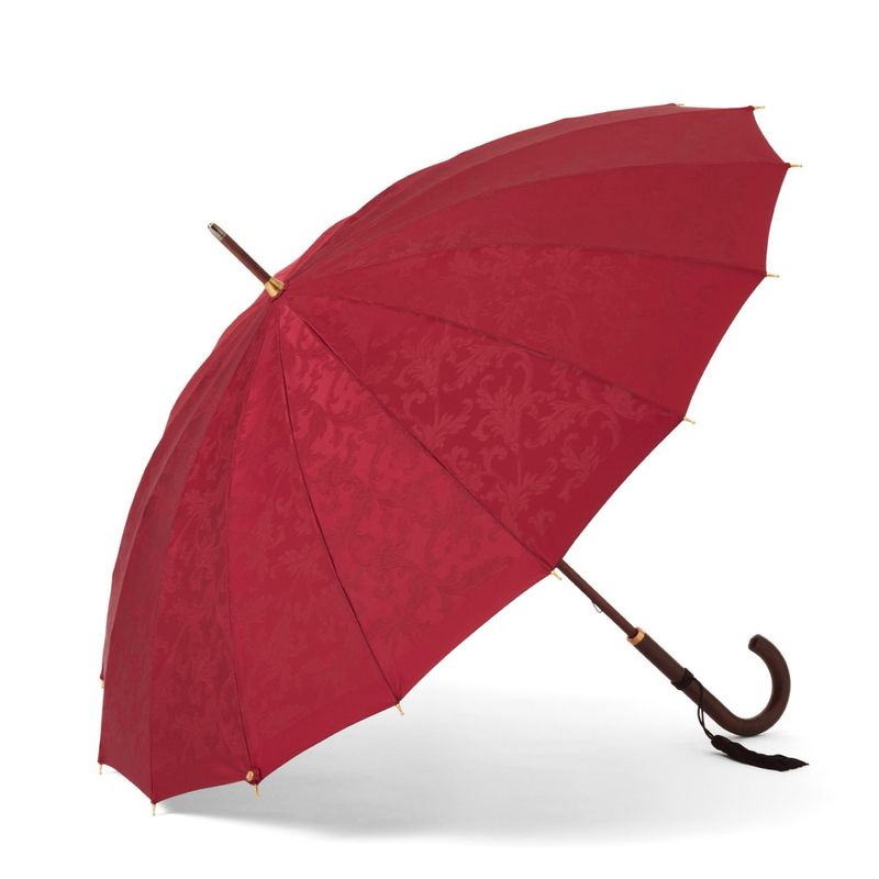 前原光栄商店　赤い傘 レディース雨傘】EN（えん）-カーボン-ルビーレッド｜トンボ洋傘
