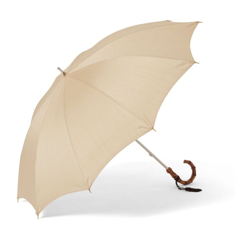 レディース晴雨兼用傘】一級遮光-キューブ-ショート-ベージュ