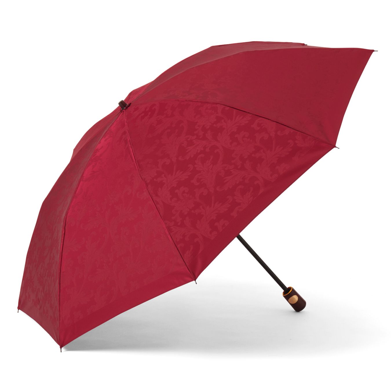 レディース雨傘】ラルフ-折りたたみ-エンジ｜トンボ洋傘前原光榮商店
