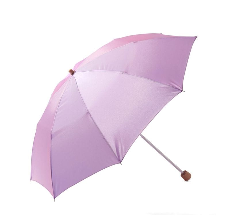 レディース雨傘】ボーダー-折りたたみ-ピーチ｜トンボ洋傘前原光榮商店