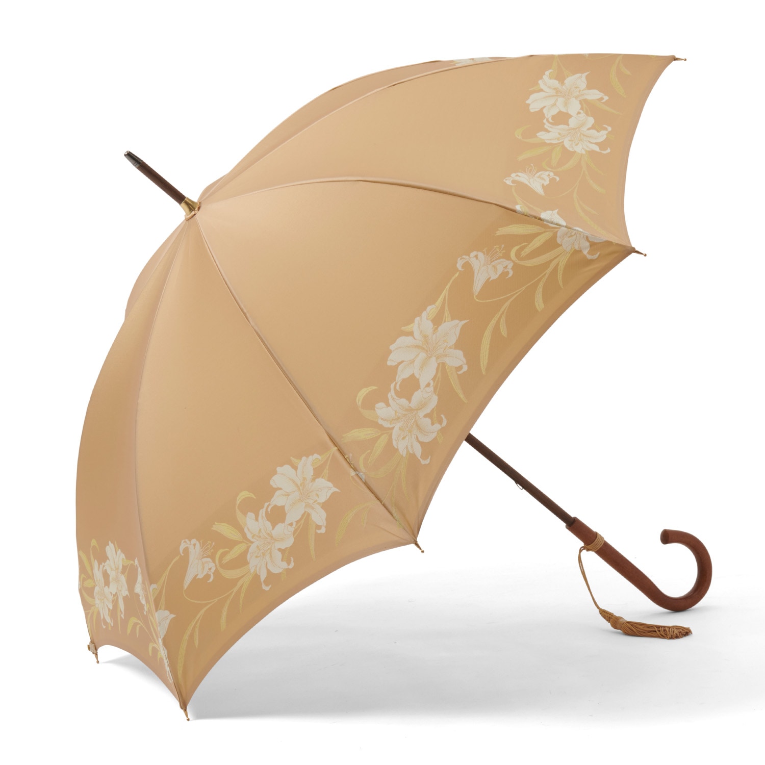 【美品】前原光榮商店 レディース 雨傘 長傘 ピンク ベージュ ゴールド レディース雨傘-長｜おしゃれな傘の通販ならトンボ洋傘前原光榮