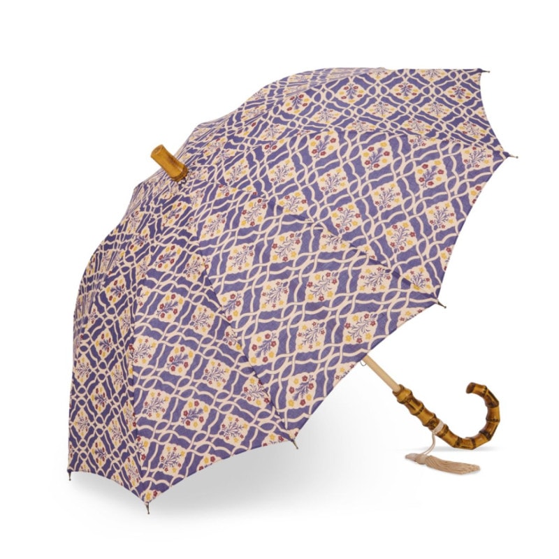 レディース日傘】江戸小紋-鮫小紋×雪華｜トンボ洋傘前原光榮商店