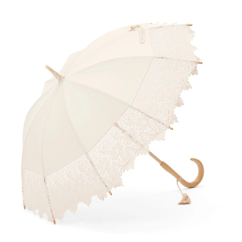 【レディース日傘】レース-アンジュ-ライトベージュ