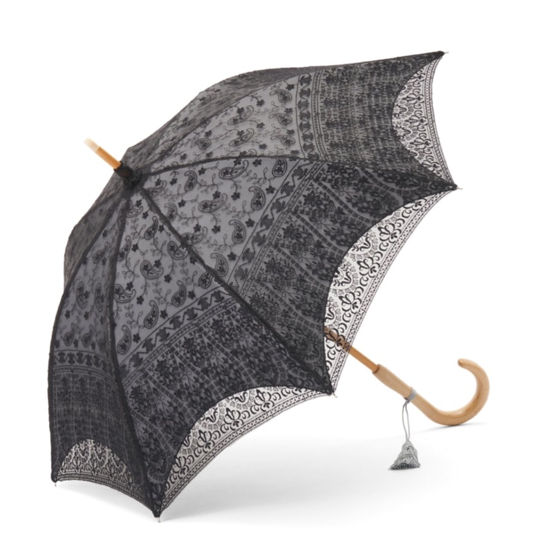 【レディース日傘】遮光二重張り-オンブラ-グレー