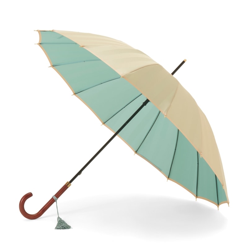 宅配便配送 レディース雨傘】ボーダー-カーボン-レモンイエロー｜トンボ洋傘 小物