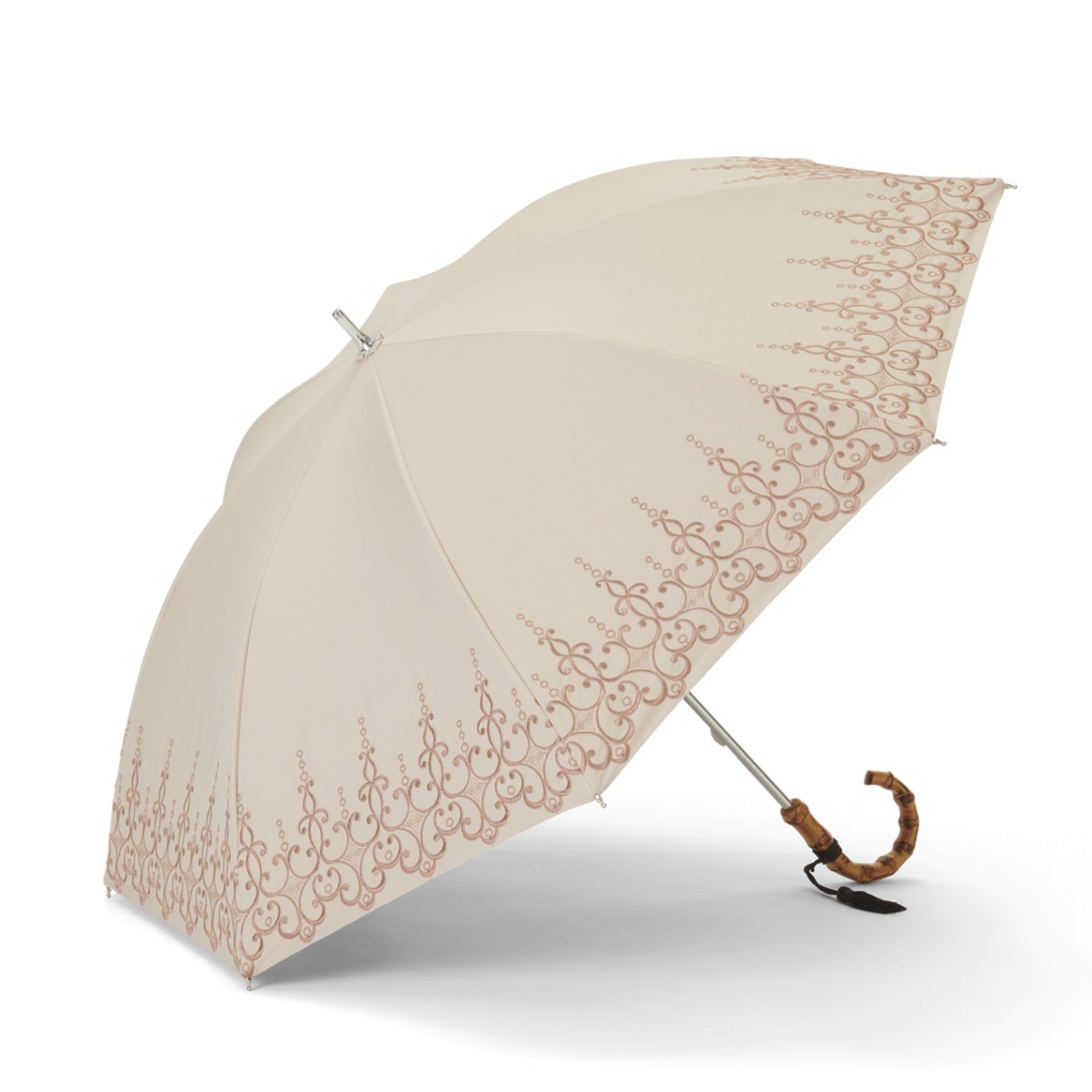前原光栄商店　晴雨兼用傘　オンディーヌ　ベージュ　刺繍　高級　日傘　雨傘　傘 000000001087_sBUoo7h.jpg
