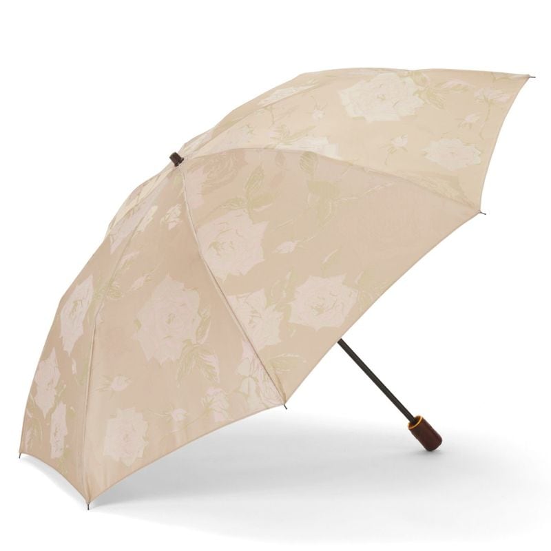 レディース雨傘】ロゼッタ-折りたたみ-リッチブラック｜トンボ