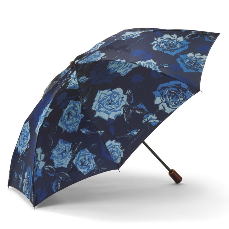 レディース雨傘】ロゼッタ-折りたたみ-ボトルグリーン｜トンボ