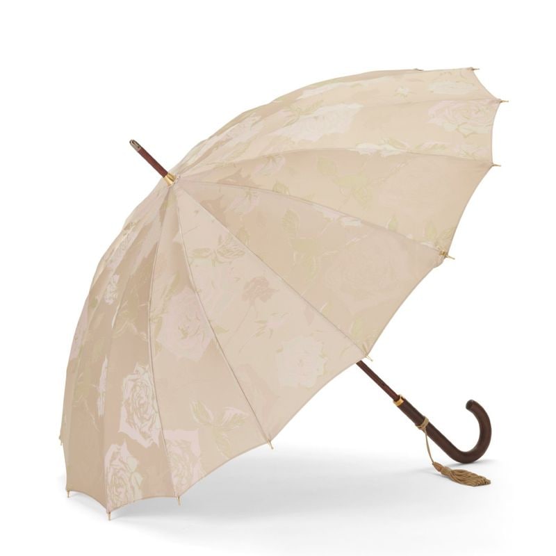 レディース雨傘】ロゼッタ-ボトルグリーン｜トンボ洋傘前原光榮