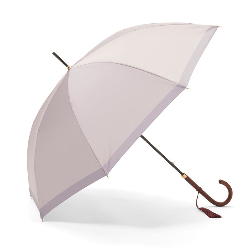 レディース雨傘】シャンブレイ-カーボン-玉虫色（たまむしいろ